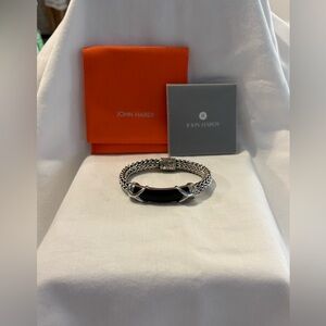 Men’s John Hardy Silver Bracelet with Black onyx